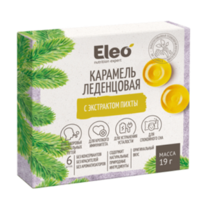 Tvrde bombone s Ekstraktom Sibirske Jele 'Eleo'